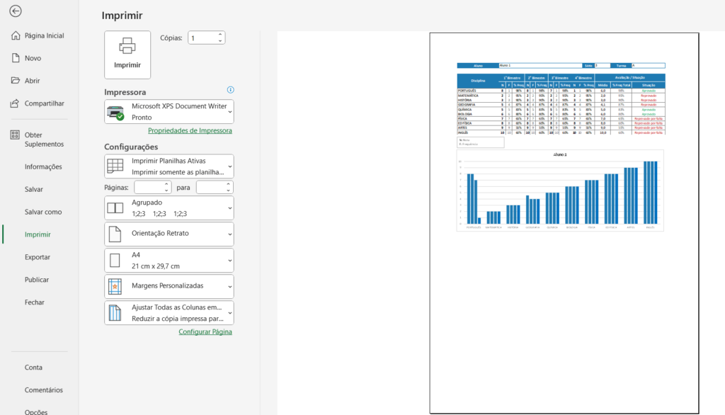 Planilha De Boletim Escolar Baixe Gr Tis Excel Easy