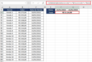 SOMASE Data No Excel Passo A Passo Excel Easy