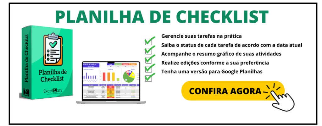 Planilha de Checklist - Baixe Grátis - Excel Easy