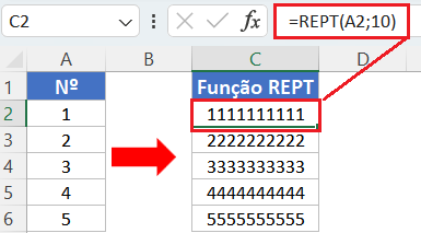 Como repetir informações no Excel