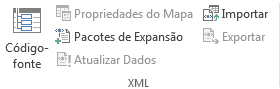 Sessão de XML no Excel - guia Desenvolvedor