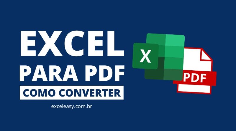 Excel em PDF como converter