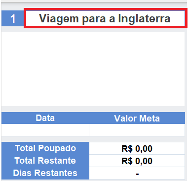 planilha de metas excel