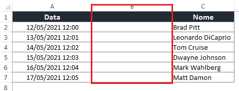 Separar a data e hora no Excel