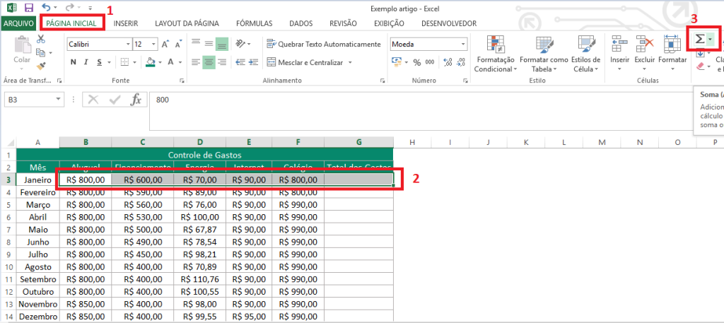 Somar no Excel Conheça 7 Maneiras Diferentes Excel Easy