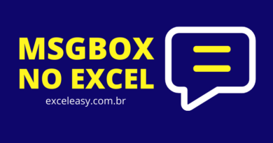 Caixa de Mensagem no Excel