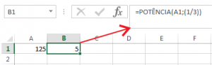 Como calcular qualquer raiz no Excel função POTÊNCIA