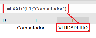 Como usar a função EXATO no Excel passo a passo