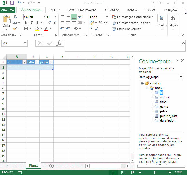 Como editar arquivo XML com o Excel