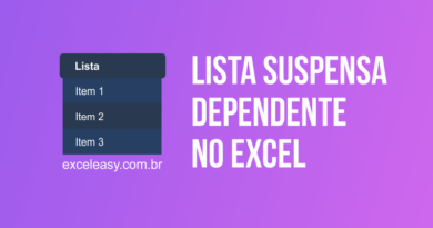 Como Criar lista suspensa dependente no Excel