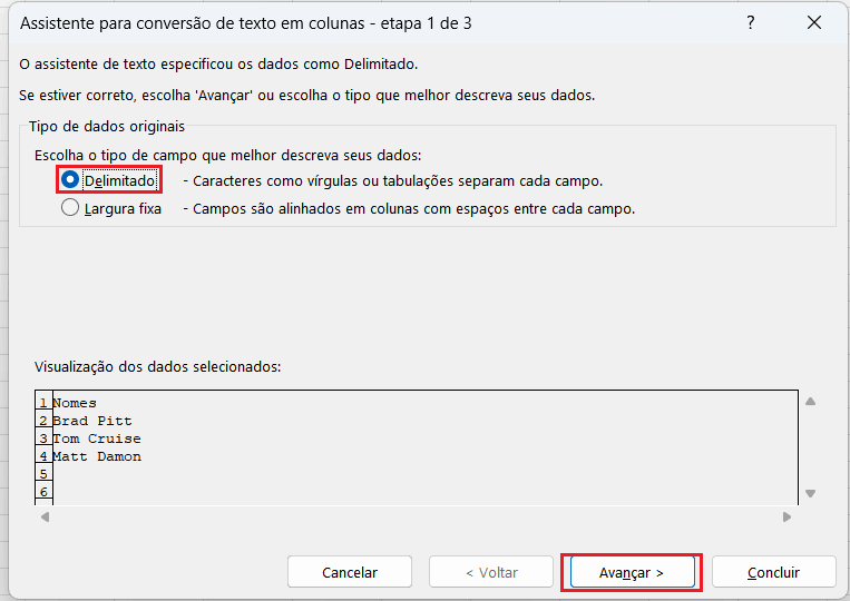 Texto em colunas no Excel Separar texto no excel