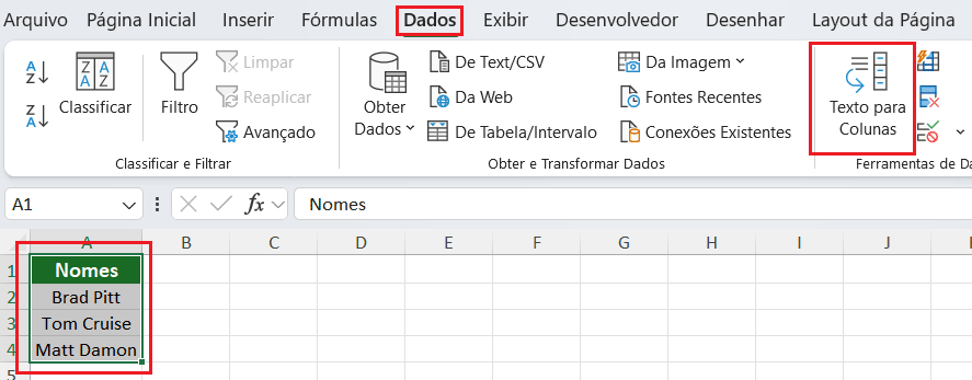 Dica para separar texto no excel Dicas de excel