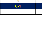Inserir CPF Excel Formatação