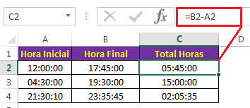 Veja Como subtrair hora no Excel