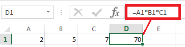 Como multiplicar células no Excel