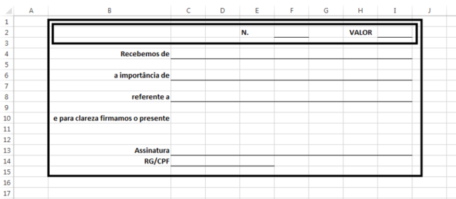 Modelo De Recibo No Excel Como Criar Excel Easy 9050