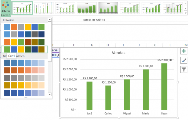 Gráfico de Colunas no Excel - Tutorial Completo - Excel Easy