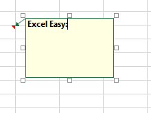 Exemplo de comentário no Excel