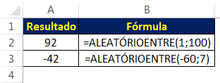 Função ALEATÓRIOENTRE - funções mais importantes do Excel