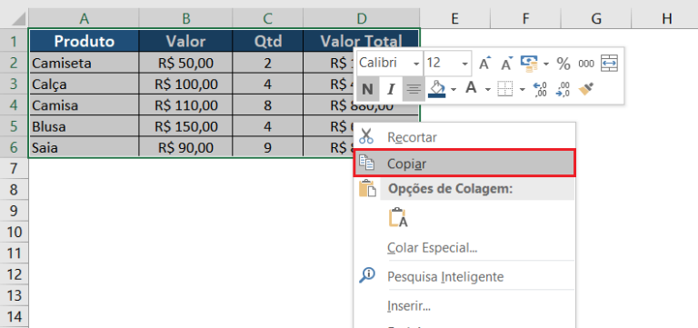 Excel Para Word 4 Maneiras De Copiar Uma Tabela Excel Easy 2575