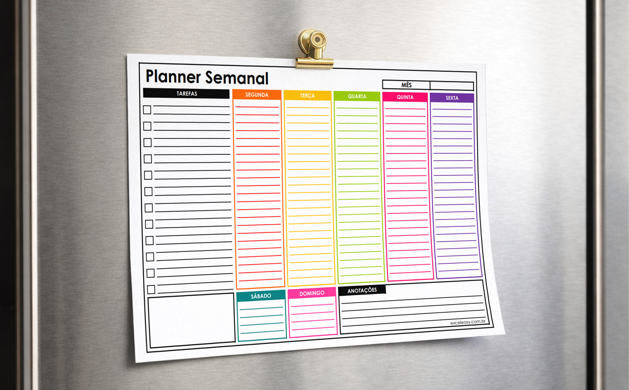 Planner Semanal para Imprimir