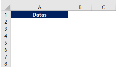 Colocando data no Excel