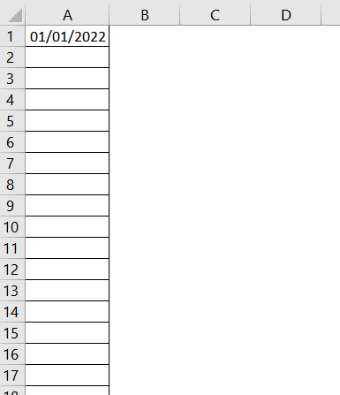 Preencher automaticamente semana sequencial no Excel