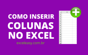 Saiba Como inserir colunas no Excel
