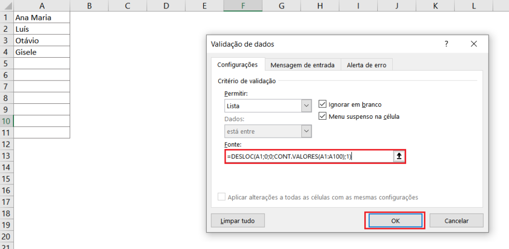 Função DESLOC no Excel Como Usar? Excel Easy