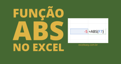 Saiba Como usar a função ABS no Excel