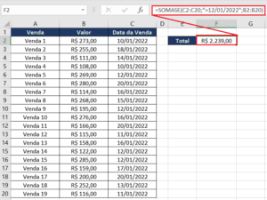 SOMASE Com Data No Excel Passo A Passo Excel Easy