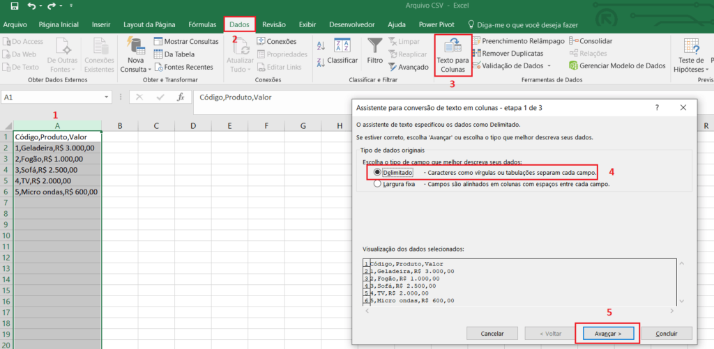 Converter CSV Para Excel: Passo A Passo - Excel Easy