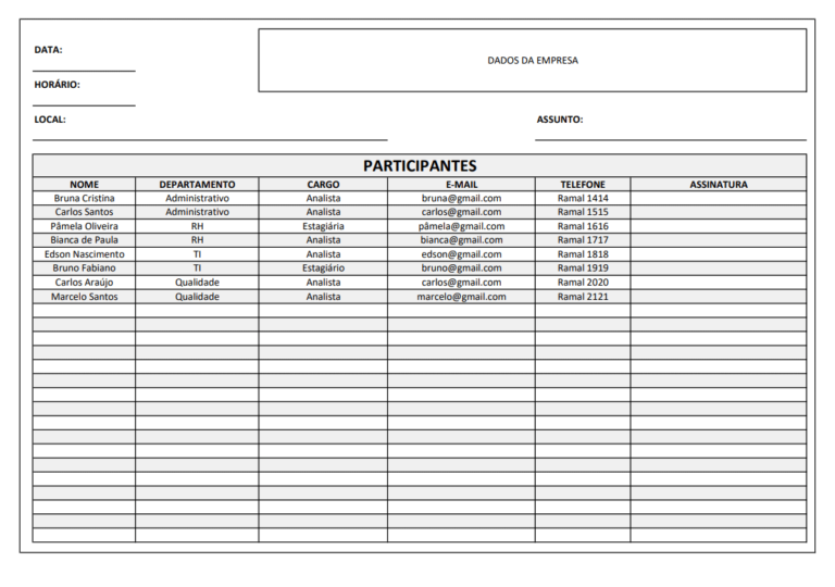 Modelo De Lista De Presenca Excel The Best Porn Website 6789