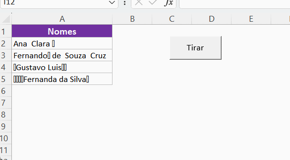 Remover caracteres no Excel com código VBA