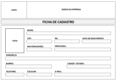 Modelo de Ficha para Cadastro: 10 Opções Grátis - Excel Easy