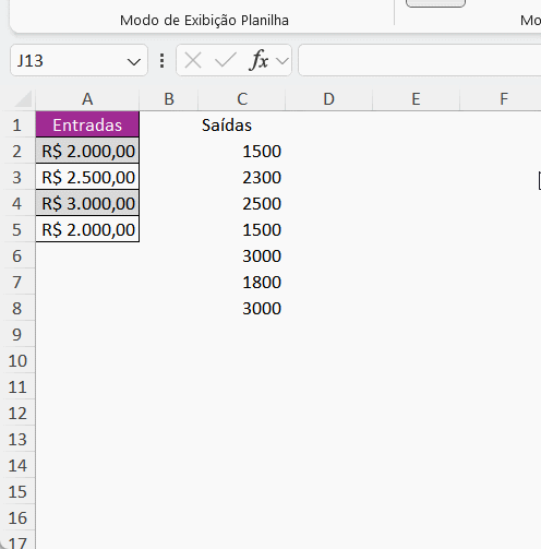 Colar formatos Excel