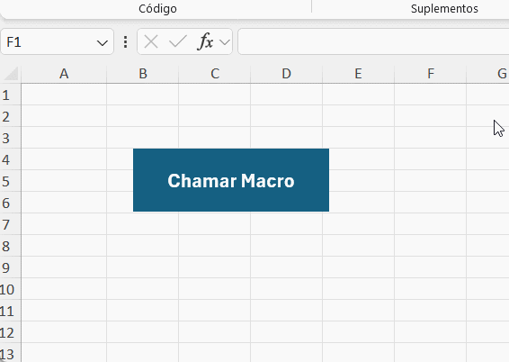 Botão para executar macro no Excel