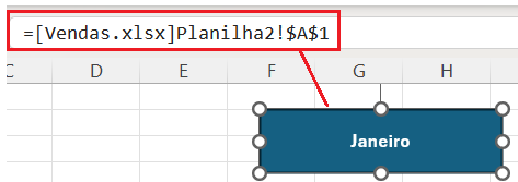 links externos em objetos do Excel