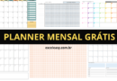 Planner Mensal para Imprimir: 10 Modelos Gratuitos