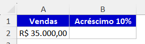 somar percentual no excel