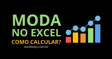 MODA NO EXCEL passo a passo