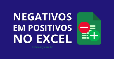 Converter Números Negativos em Positivos no Excel