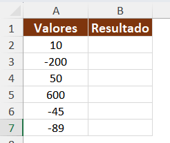 como inverter sinal negativo no excel