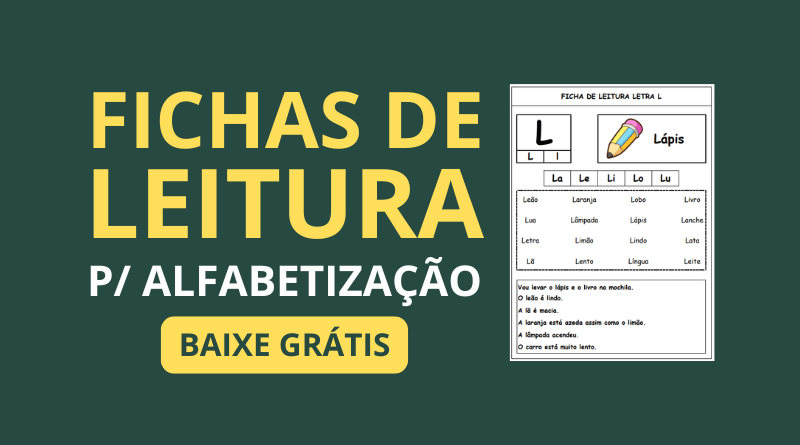 Ficha de Leitura Para Alfabetização download