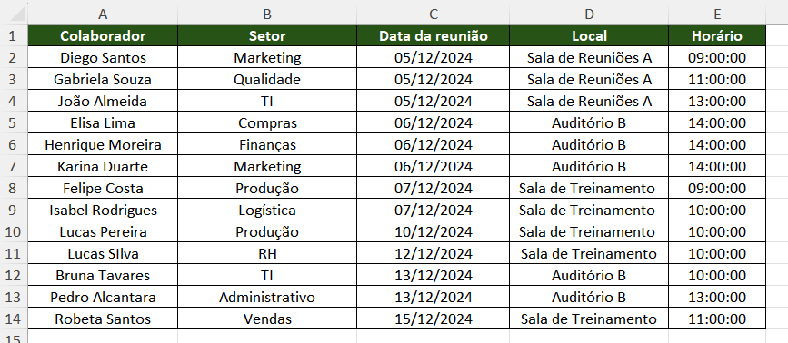 Configuração de mala direta usando Word e Excel