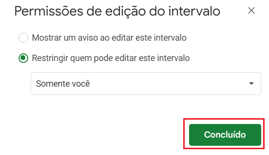 como bloquear células