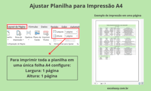 Como Ajustar Planilha no Excel para Impressão A4: Passo a Passo - Excel ...