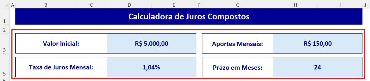 calcular taxa de retorno de investimento