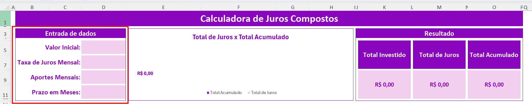 calculo de juros compostos