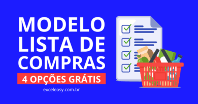 lista de compras em supermercado